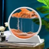 Factory direct supply of cross-border creative home handicrafts, 3d dynamic living room ornaments, gifts, round sand paintings details Picture